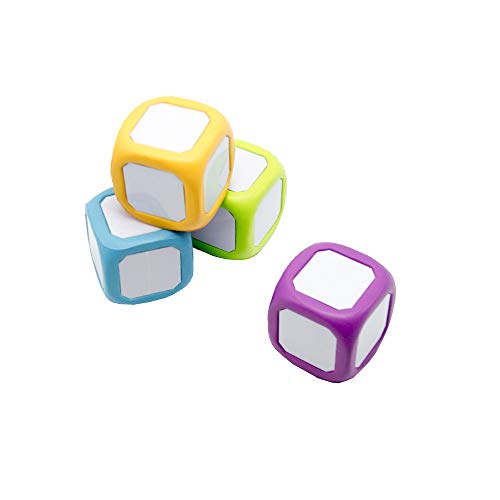 image for hand2mind 64203 Plastic Small Write-On/Wipe-Off Dice For Kids Ages 5-8