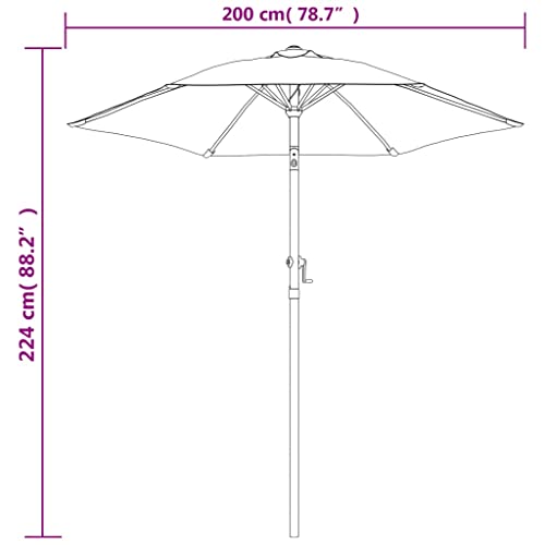 Parasol sunshade yard CLSDRZC parasol de terrasse résistant soleil jardin - 4