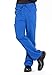 Men Scrubs Set Workwear Professionals WW695 V-Neck Top & WW190T Tapered Leg Fly Front Cargo Pant, Royal- 2XL Top / 2XL Tall Pant