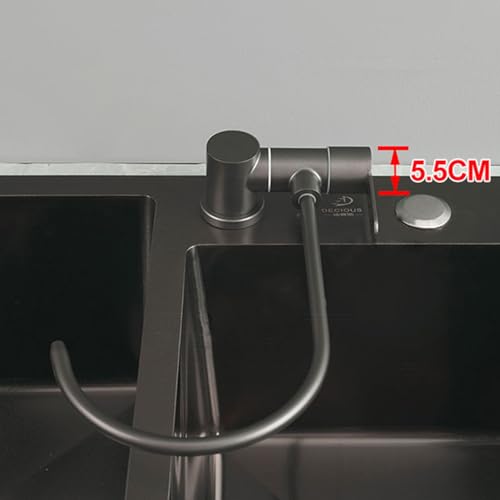 Robinet de cuisine pliant en acier inoxydable au design moderne