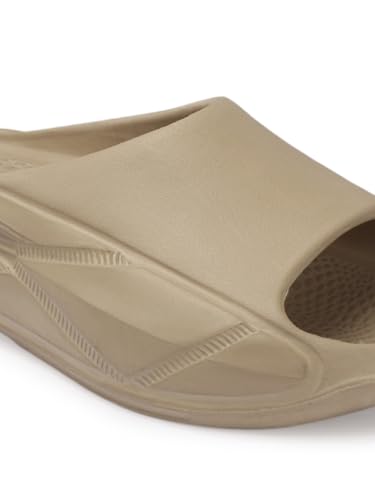 Image of AROOM Men's Classic Ultra Soft Sliders /Slippers with Cushion FootBed for Adult | Comfortable & Light Weight | Stylish & | Waterproof & Everyday Flip Flops for Gents /Boys