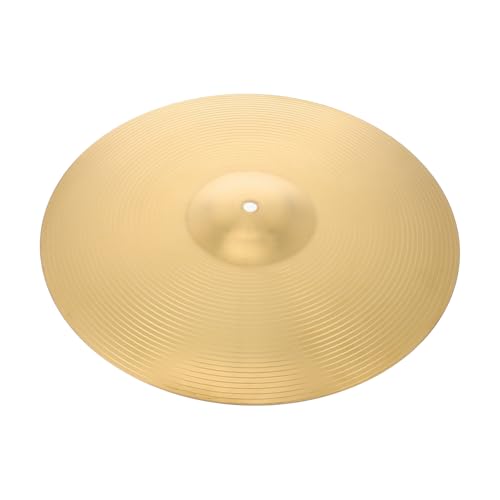 CATIEBYE High-grade Alloy Brass Cymbals for Drum Set 16'' Jazz Drum Part Cymbals Unique Design Sound