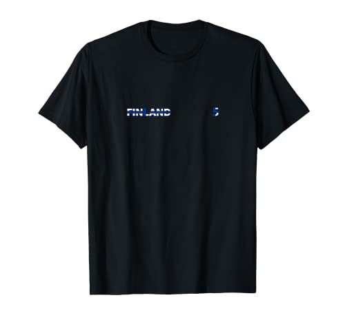 Flag Finland T-Shirt, Black