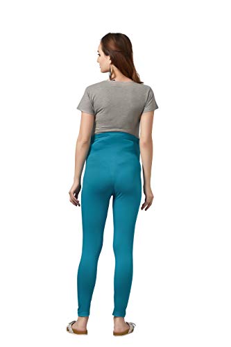 Image of Women's Cotton Lycra Over The Belly Maternity Leggings for Pregnant Women for Pre & Post Pregnancy