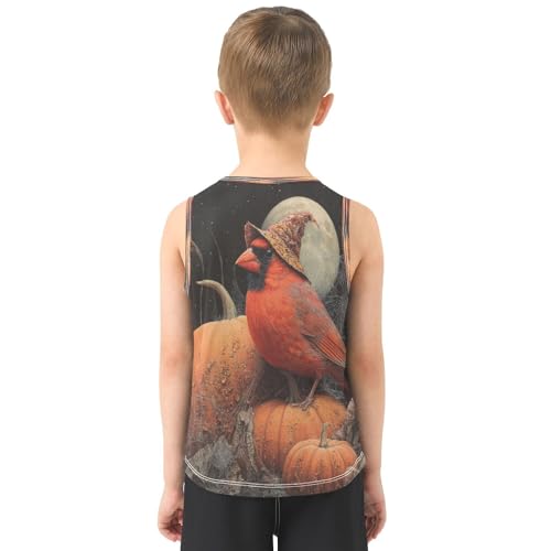 Pumpkin Stack Dark Boys Tank Tops Quik Dry Toddler Tank Top Undershirts T-Shirts for Sports,3T3