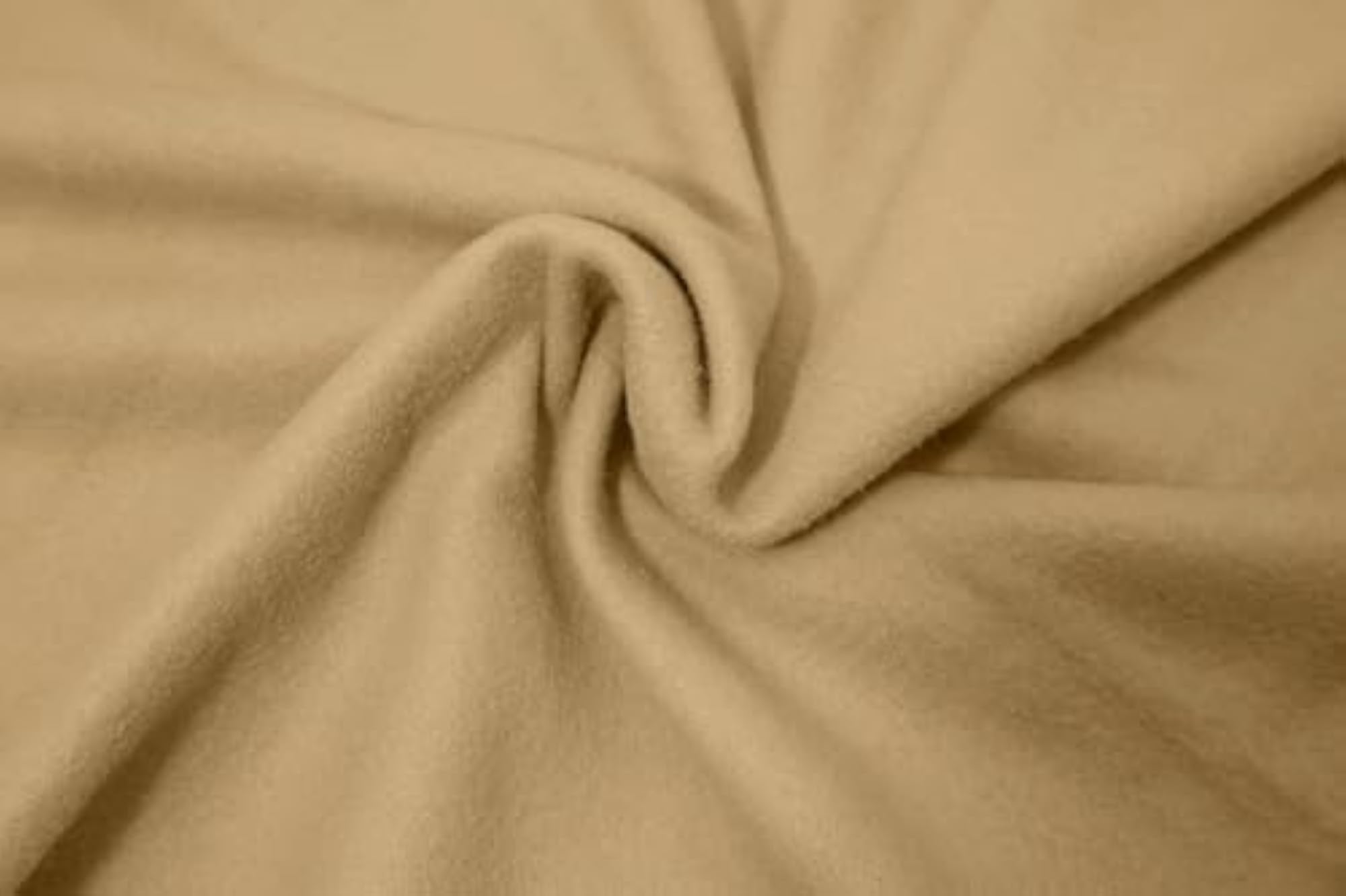 All Season Solid Lightweight Polar Fleece Single Bed Blanket, Camel