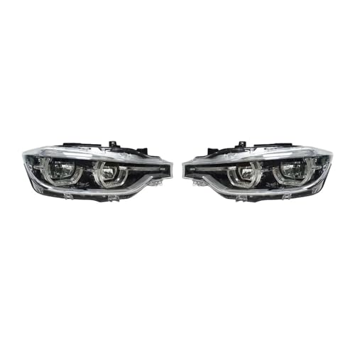 Phares LED pour BMW Série 3 F30 F35 (2012-2019) avec feux de jour DRL et Angel Eyes