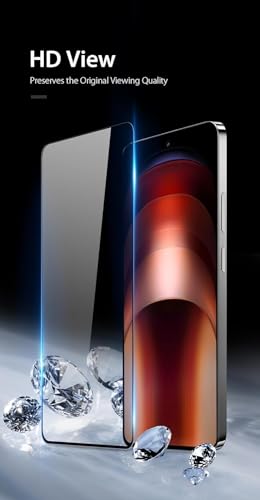 Image of DD SON Tempered Glass Screen Protector Compatible for IQOO Neo 9 Pro 5G (11D) with Edge to Edge Coverage and Easy Installation kit,Black