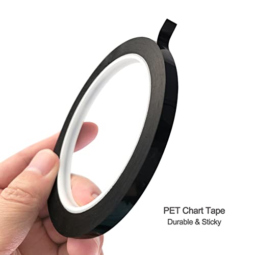 Wsper Chart Tape 6Mm 1/4" Whiteboard Tape Self-Adhesive Vinyl Tape For Pinstripe Dry Erase Board Tapes Lines #TOP2