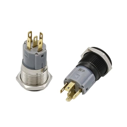 Interrupteur moteur et PC résistant à l'eau 16mm à LED verte - 4