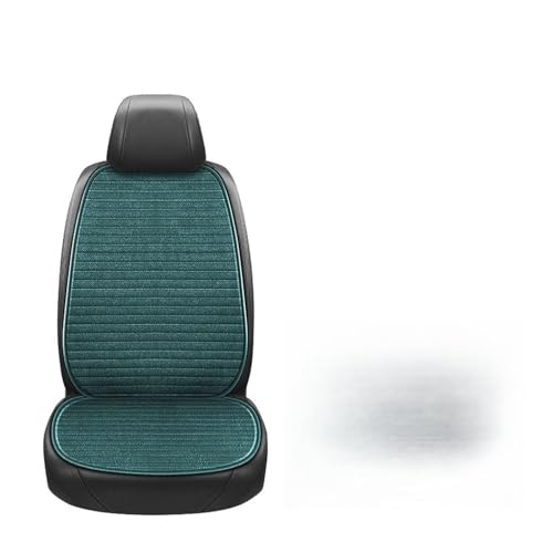 Housse de siège de voiture en lin premium universelle et respirante pour berline et SUV - Cyan