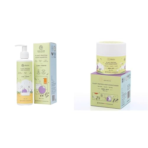 Image of Little Rituals Plant Protein Tear Free Baby Shampoo with Chlorine & Hard Water Protection - 200 ml and Plant Protein Conditioner for Baby and Kids - 100 g