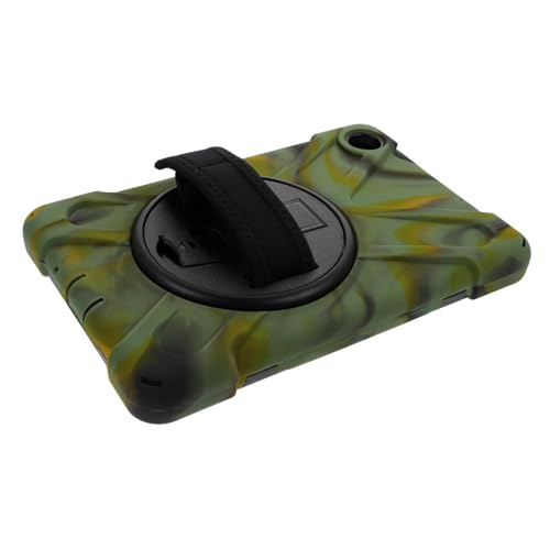 Funda silicona Tab M8 para viajes con soporte de camuflaje