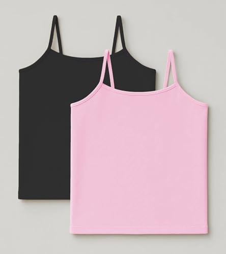 Image of Kurve Girl's Sleeveless Tank Top - Stretch Undershirts Cami Camisole, UV Protective Fabric, Rated UPF 50+ (Made in USA)