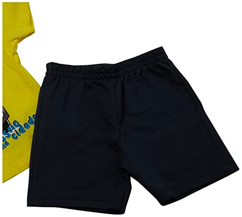 Conj. Camiseta E Bermuda, Meninos, Brandili Club, Amarelo Sol, G, Conj34816