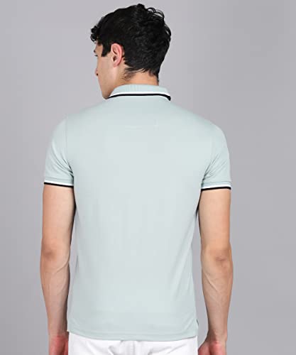 Alan Jones Clothing Men's Solid Slim Fit Polo T-Shirt