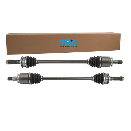 TRQ Rear CV Axle Shaft Assembly Set Compatible with 2009-2018 Subaru Forester 2011-2014 Impreza 2010-2014 Legacy Outback