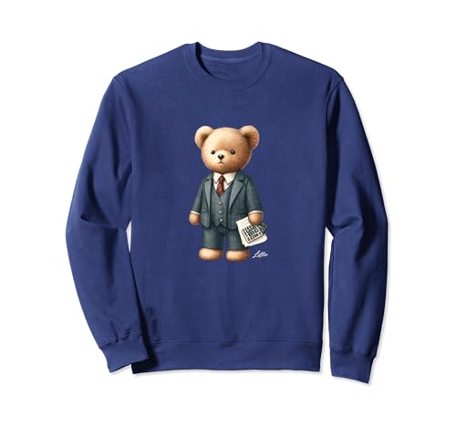 Preppy Accountant CPA Bear | Vintage | Gilded Lillie Sweatshirt