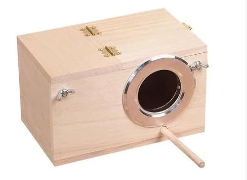 Vogelnest Durable Outdoor Wooden Bird for Breeding Hatching Warm Shelter for Tangerine Exotic Parrot Species Habitat with Construction schwalbennest 58
