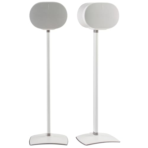 Sanus Wireless Speaker Stands for Sonos ERA 300™ (White) - Pair, Perfect Stand Setup for Easy and Secure Mounting of New Sonos Era 300™ Speakers - OSSE32-W2