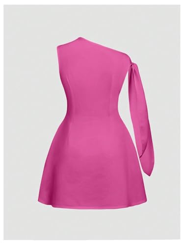 Image of SOLY HUX Women's Mini Dress Off The Shoulder Sleeveless Tie Shoulder A Line Flared Party Dresses