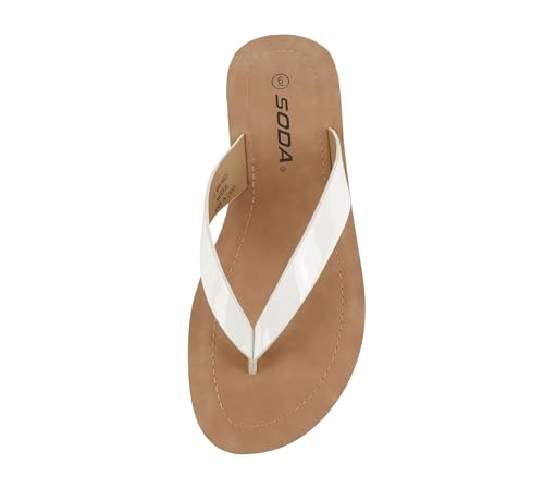 Image of Soda Shoes Women Flip Flops Basic Plain Slippers Thongs Sandals Strap Casual Beach Ella-S