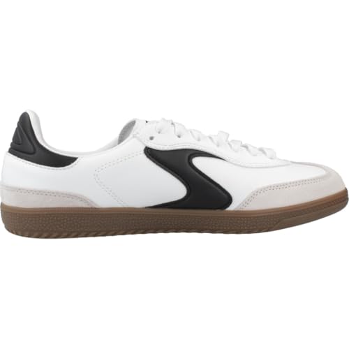 Skechers Femme Hotshot Kickoff, White Duraleather Leather Black Trim, 40 EU