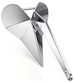 CORDUN Delta-Style Boat Anchor 11lb 13lb 16lb 22lb 33lb 44lb Multiple Size 316 Stainless Steel Wing Style Boat Anchor 22lb/10KG for Pontoon/Yacht/Sailboat/Fishing Boat for Boats Up to 42 FT