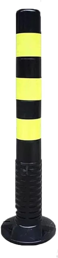 Poteaux de stationnement, cônes de sécurité en Caoutchouc Haute visibilité et bornes de stationnement - Poteaux de barrière Jaunes et Rouges durables pour Le stationnement Automobile, la ges