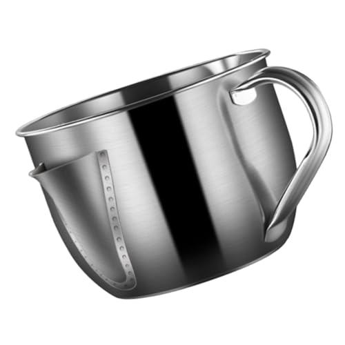 SOLUSTRE Separador de Aceite Inoxidable para Cocina Potente Filtro de Sopa Multiusos para Filtrar Jugos y Gran Capacidad y Limpieza