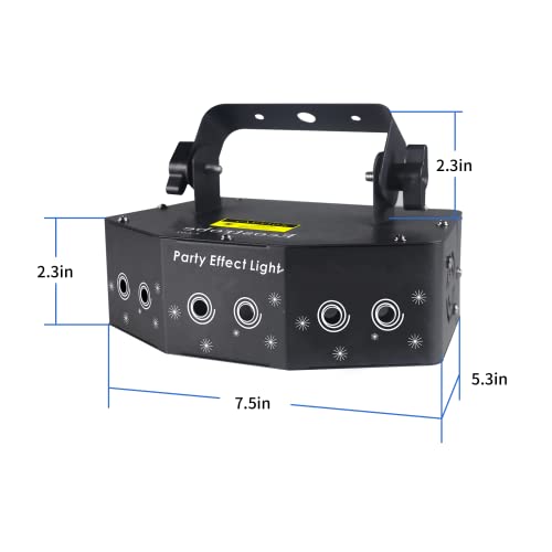 Ecostrobe Disco Party Lights,Dj Lights Rgb Sound Activated,Master-Slave Scan Light Projector By Dmx512 Ctrol,Indoor Dance Light,Pattern Stage Light - For Birthday Light Shows Clubs Bars #TOP2