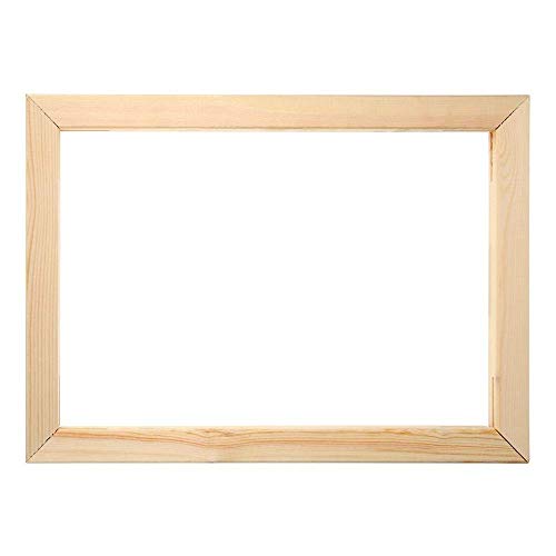 Uteruik Wooden Frame Canvas Stretcher Bars for DIY Canvas Oil Painting Diamond Painting Craft Wall Art Pictures Frames 35cm x 25cm, 1pcs