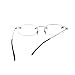 Pack of 2 Unisexo Gafas de Lectura sin Montura +1.0(45-49 años) para...