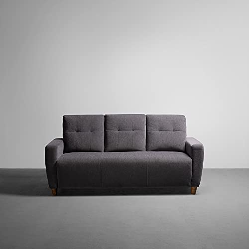 Image of Sleepyhead Yolo Designed by Duroflex - 6 Seater Sofa 3+2+1 Sofa Set |Premium Fabric, Plush 3-Layer Cushioning |Buttonless Tufted & Anti-Sag Comfort |Stylish & Durable |3 Years Warranty - Sesame Grey