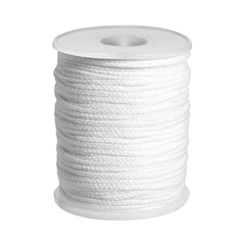 Generico para vela – Fabricación de bricolaje, de algodón para vela, recubierto con soja natural | Bajo humo, hilos de algodón trenzados con papel, haciendo