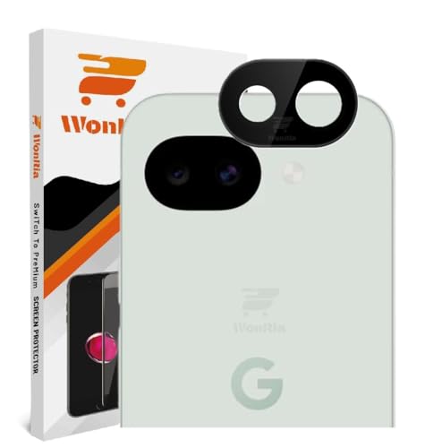 Image of WonRia Pack 1- Back Camera Lens Protector for Pixel 10A 5G Camera Glass Protector Guard [3D Premium] - Black