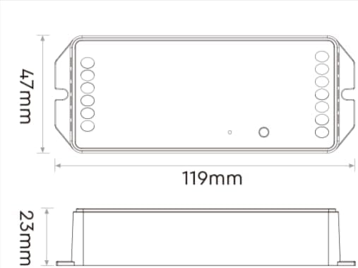 MiBOXER PZ5 controller dimensions