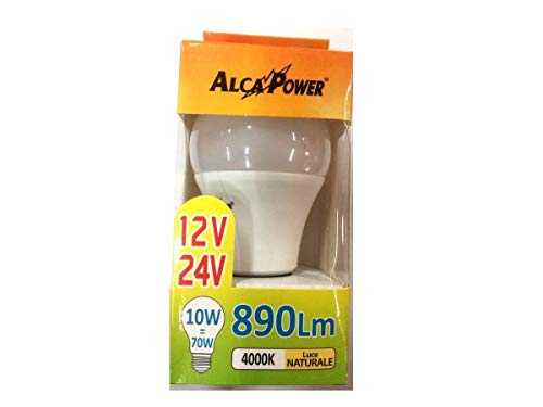 ALCAPOWER - Bulbo de lámpara clásica Led 9-30VDC 10W E27 Natural Alcapower 929931 Cover