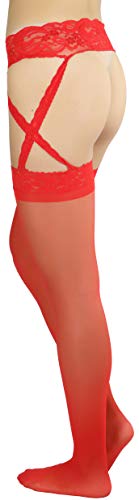 Image of ToBeInStyle Women's Suspender Pantyhose