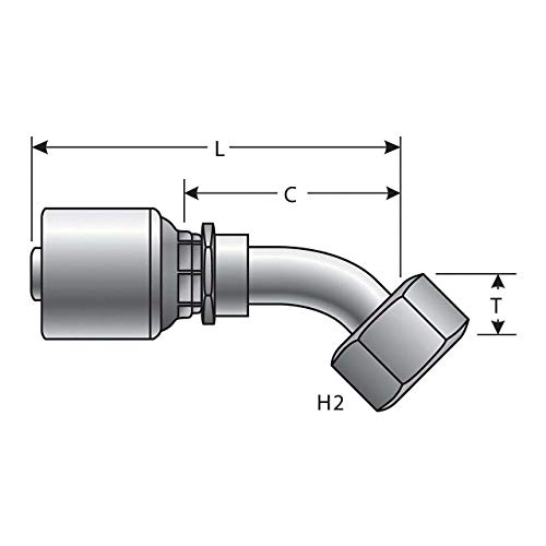 Image of Gates G25831-0404 Hydraulic Coupling