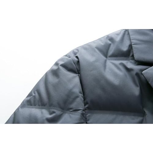 JEsilunmaMY Men's Suit Collar Insulated Puffer Jacket Winter Thermal Business Blazer Down Coats Windproof Padded Puffy Coat