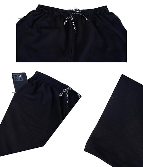 Image of boffi ... Bee-Fits Men's 100% Cotton Shorts Two Pocket with Zipper Pocket Sporty Shorts
