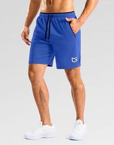 Image of G Gradual Men's Gym Workout Shorts Zipper Pockets 5 inch / 7 inch Quick Dry Breathable Runing Athletic Short for Men