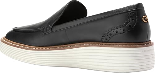 Cole Haan Women's Originalgrand Platform Venetian Loafers, Black/Ivory, 7-B US