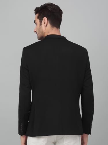 Image of Cantabil Self Design Full Sleeves Notch Lapel Casual Blazer for Men | Casual Blazer for Men | Men Blazer for Casual (P MBZC00057)