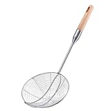 Photo Gallery healifty colino per frittura in acciaio con manico in legno mestolo scolapasta per cucina strumento per filtrare olio e raccogliere fritti come patatine e pollo Photo Gallery healifty colino per frittura in acciaio con manico in legno mestolo scolapasta per cucina strumento per filtrare olio e raccogliere fritti come patatine e pollo