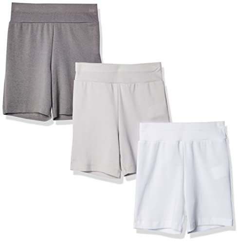 Hanes Baby Girls Ultimate Flexy 3 Pack Adjustable Fit Knit Shorts Layette Set, Grey, 0-6 Months US - image 1