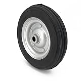  Ruota di movimentazione gomma completa 250 x 65 mm cerchio acciaio mozzo Ø 20 x 60 mm