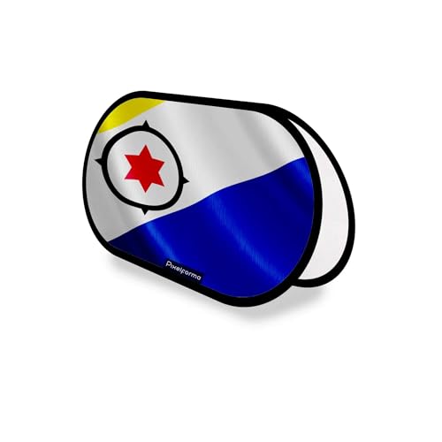 Support publicitaire Ovale Drapeau Bonaire en Polyester 70x120cm finition premium