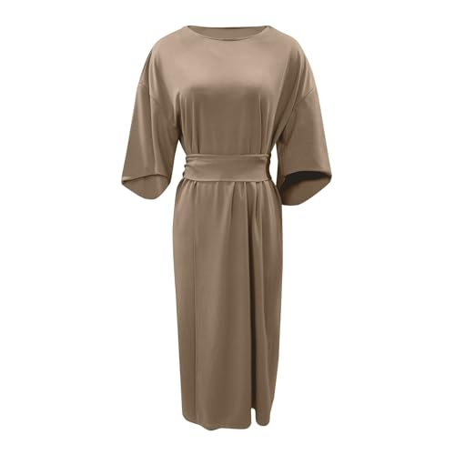 Robe longue décontractée ample pour rester fraîche à la maison - 5